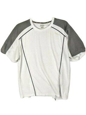 Reebok Boys Large White/Grey Short Sleeve Shirt 26i